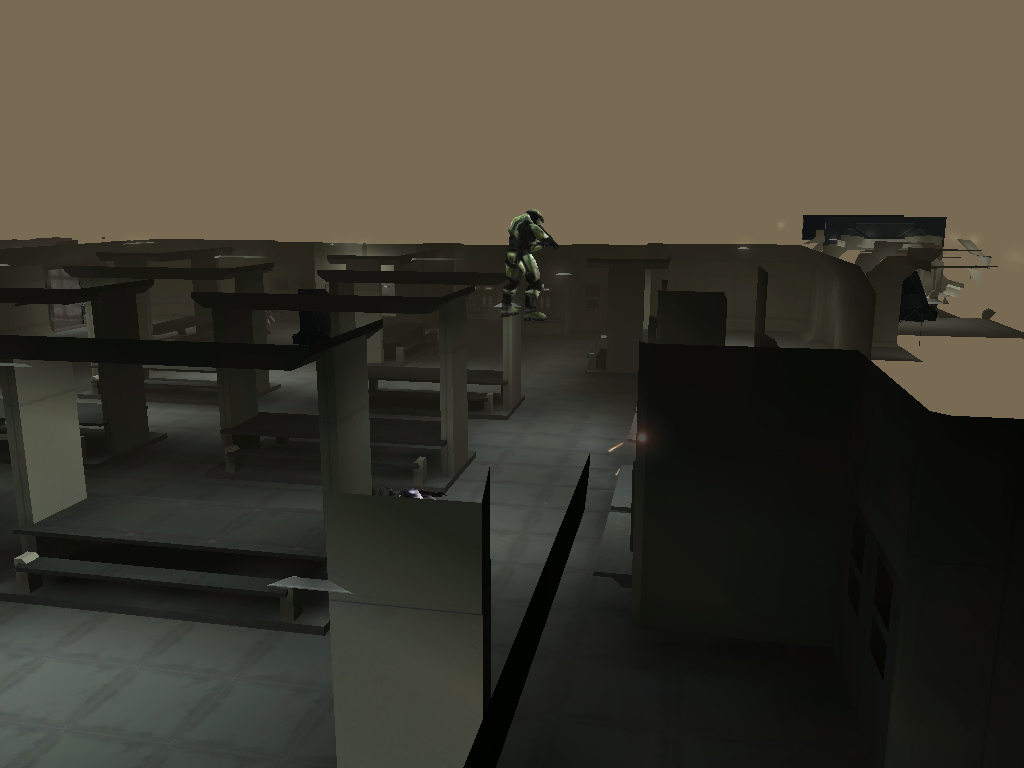 Ledging above the cafeteria|thumb|200px